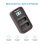 KingMa 2pcs EN-EL14 Battery 1090mAh and LCD Dual Charger Kit