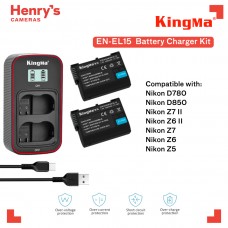 Kingma BM058-EN-EL15 Battery Charger Kit 1960mAh