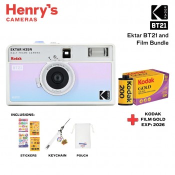 Kodak Ektar H35 Half Frame Film Camera BT21 Edition and Gold Film Bundle