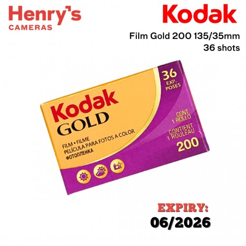 Kodak Gold 200 135/35mm 36 shots Film Roll