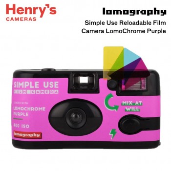 Lomography Simple Use Reloadable Film Camera LomoChrome Purple