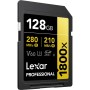 Lexar 128GB Professional 1800x UHS-II SDXC GOLD Series - LSD1800128G-BNNNG