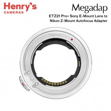 Megadap ETZ21 Pro+ Sony E-Mount Lens to Nikon Z-Mount Autofocus Adapter Megadap ETZ21 Pro+ Sony E-Mount Lens to Nikon Z-Mount Autofocus Adapter