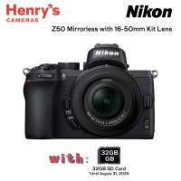 Nikon Z50 Mirrorless with 16-50mm Kit Lens