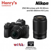 Nikon Z50 Mirrorless with 16-50mm and 50-250mm Kit Lens