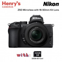 Nikon Z50 Mirrorless with 16-50mm Kit Lens