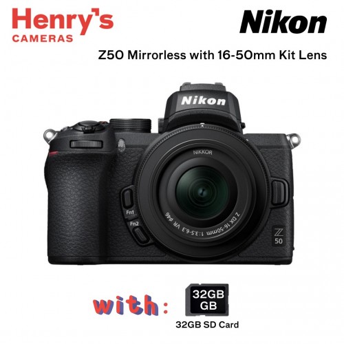 Nikon Z50 Mirrorless with 16-50mm Kit Lens