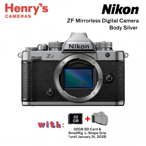 Nikon ZF Mirrorless Digital Camera Body Silver 