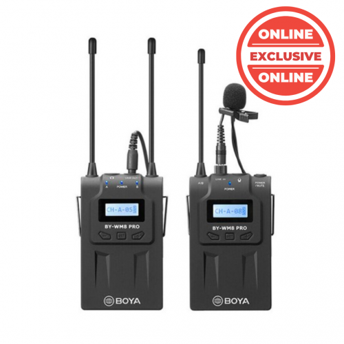 Boya BY-WM8 Pro K1 UHF Dual Channel Wireless Lapel Receiver