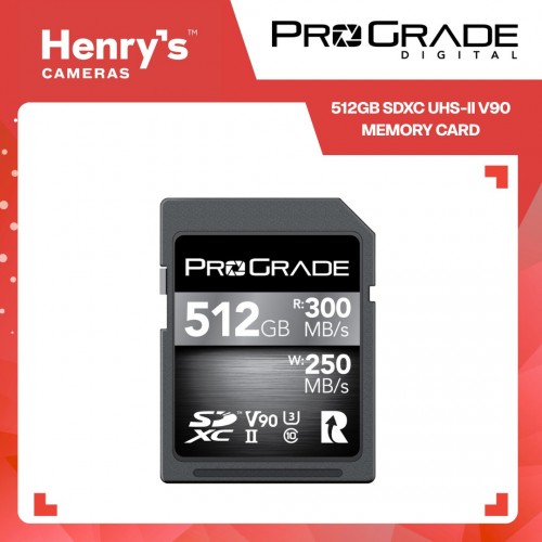 ProGrade Digital 512GB SDXC UHS-II V90 Memory Card ProGrade Digital 512GB SDXC UHS-II V90 Memory Card