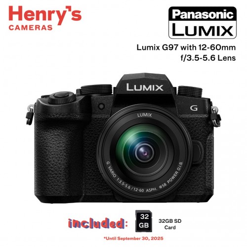 Panasonic Lumix G97 Mirrorless Camera with 12-60mm f/3.5-5.6 Lens