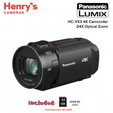 Panasonic HC-VX3 4K Camcorder 24X Optical Zoom