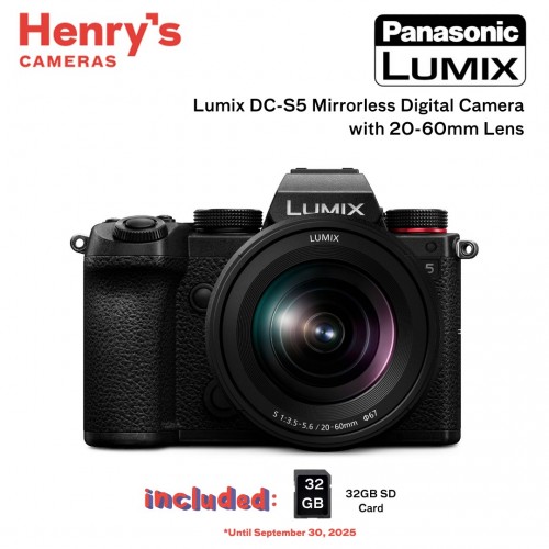 Panasonic Lumix DC-S5 Mirrorless Digital Camera with 20-60mm Lens