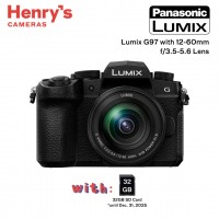 Panasonic Lumix G97 Mirrorless Camera with 12-60mm f/3.5-5.6 Lens
