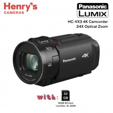 Panasonic HC-VX3 4K Camcorder 24X Optical Zoom