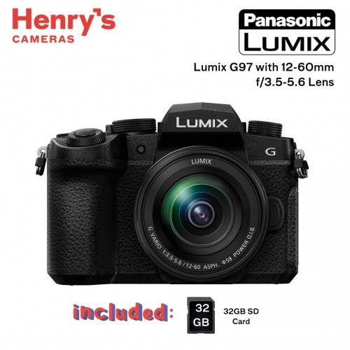 Panasonic Lumix G97 Mirrorless Camera with 12-60mm f/3.5-5.6 Lens