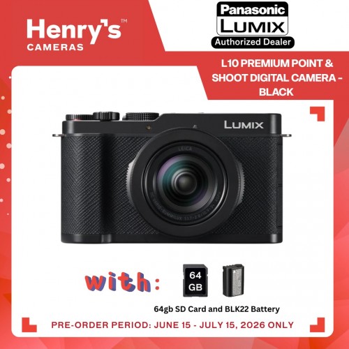 Panasonic Lumix L10 Premium Point & Shoot Digital Camera - Black (PRE-ORDER) Panasonic Lumix L10 Premium Point & Shoot Digital Camera - Black (PRE-ORDER)