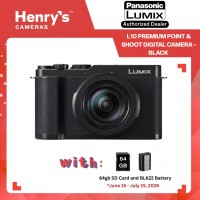 LUMIX L10 Premium Point & Shoot Digital Camera - Black (PRE-ORDER)