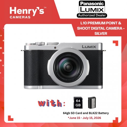 LUMIX L10 Premium Point & Shoot Digital Camera - Silver (PRE-ORDER)