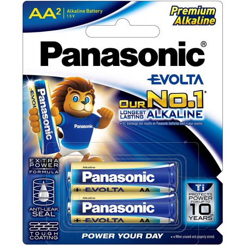 Panasonic AA Evolta Premium Alkaline LR6EG/2B