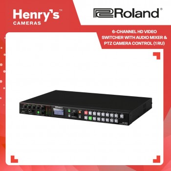 Roland 6-Channel HD Video Switcher with Audio Mixer & PTZ Camera Control