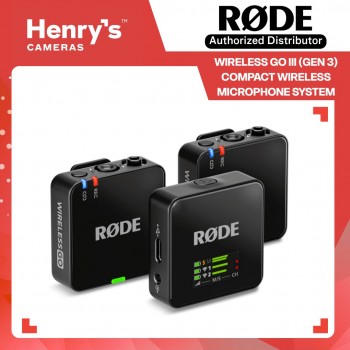 Rode Wireless GO III (Gen 3) Compact Wireless Microphone System