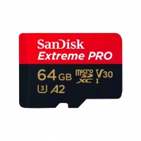 Sandisk Extreme Pro 64GB 200MB/S MicroSDXC UHS-I - SDSQXCU-064G-GN6MA