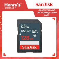 SanDisk 128GB Ultra SDXC UHS-I 100MB/s C10 SD Card - SDSDUNR-128G-GN3IN