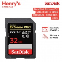 SANDISK EXTREME PRO UHS-II SDHC 32GB 300MB/S - SDSDXDK-032G