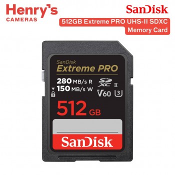SanDisk 512GB Extreme PRO UHS-II SDXC Memory Card - SDSDXEP-512G-GN4IN SanDisk 512GB Extreme PRO UHS-II SDXC Memory Card - SDSDXEP-512G-GN4IN