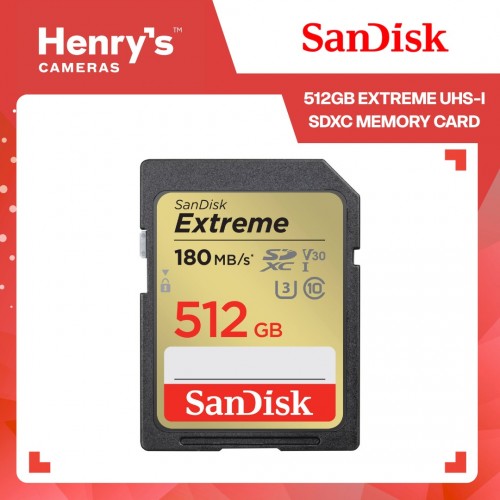 SanDisk 512GB Extreme UHS-I SDXC Memory Card - SDSDXVV-512G-GNCIN
