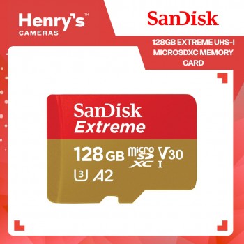 SanDisk 128GB Extreme UHS-I microSDXC Memory Card - SDSQXAA-128G-GN6MN SanDisk 128GB Extreme UHS-I microSDXC Memory Card - SDSQXAA-128G-GN6MN