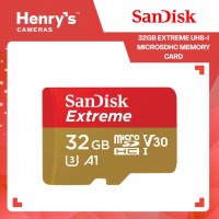 SanDisk 32GB Extreme UHS-I microSDHC Memory Card - SDSQXAF-032G
