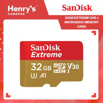 SanDisk 32GB Extreme UHS-I microSDHC Memory Card - SDSQXAF-032G