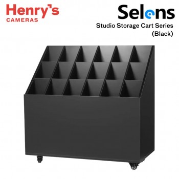 Selens Studio Storage Cart Black SDS12-SC18-B