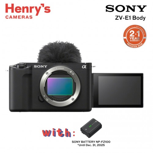 Sony ZV-E1 Digital Camera (Body Only) Black (Sony Phil) Sony ZV-E1 Digital Camera (Body Only) Black (Sony Phil)