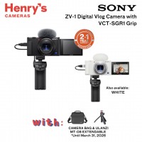 Sony ZV-1 Digital Vlog Camera with VCT-SGR1 Grip