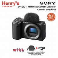 Sony ZV-E10 II Mirrorless Camera Body Only