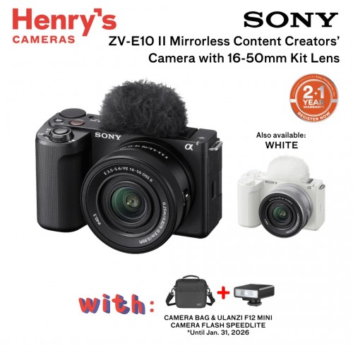 Sony ZV-E10 II Mirrorless Camera with 16-50mm Lens Kit Sony ZV-E10 II Mirrorless Camera with 16-50mm Lens Kit