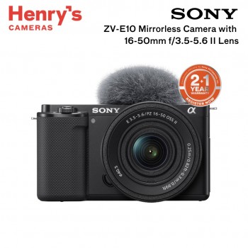 Sony ZV-E10 Mirrorless Camera with 16-50mm f/3.5-5.6 II Lens
