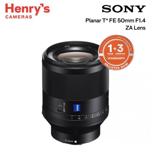 Sony Planar T* FE 50mm F1.4 ZA Lens