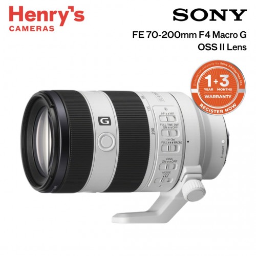 Sony FE 70-200mm F4 Macro G OSS II Lens 