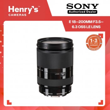 Sony E 18–200mm F3.5–6.3 OSS LE Lens