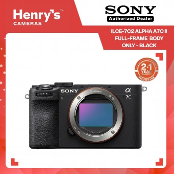 Sony ILCE-7C2 Alpha A7C II Full-Frame Mirrorless Camera Body Only - Black