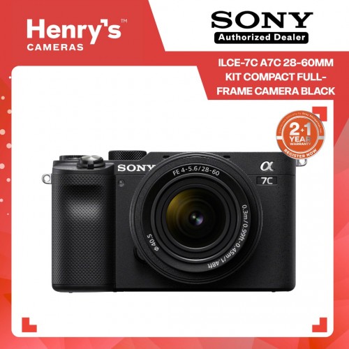 Sony ILCE-7C A7C 28-60mm Kit Compact Full-Frame Camera Black