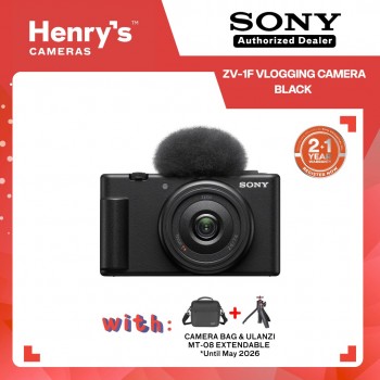 Sony ZV-1F Vlogging Camera Black