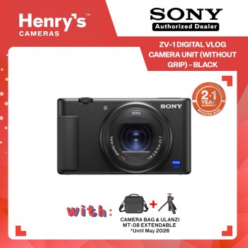 Sony ZV-1 Digital Vlog Camera Unit (without Grip) - Black