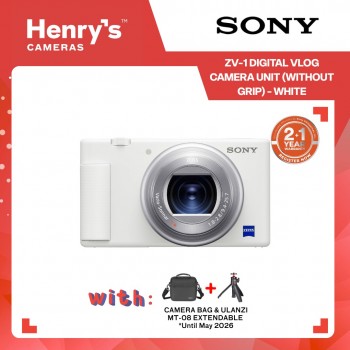 Sony ZV-1 Digital Vlog Camera Unit (without Grip) - White