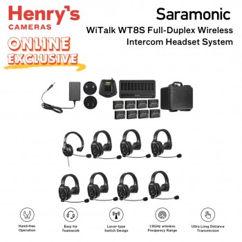 Saramonic Witalk WT8S Full Duplex Wireless Intercom Headset System Saramonic Witalk WT8S Full Duplex Wireless Intercom Headset System