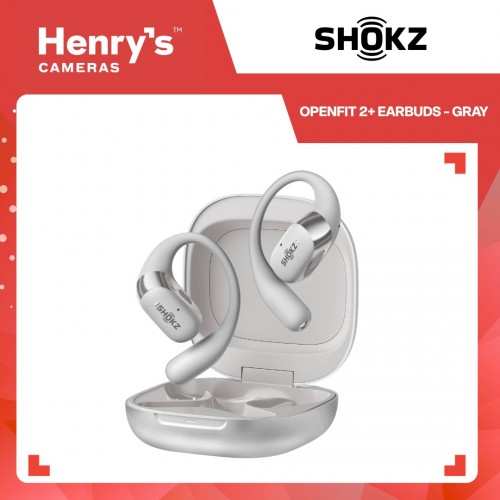 Shokz OpenFit 2+ Earbuds - Gray